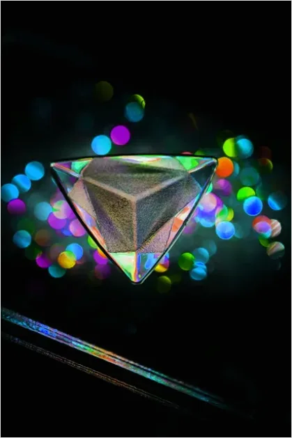 Detail Abstract Prism Light Refraction Background Number 7