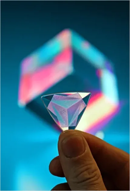 Detail Abstract Prism Light Refraction Background Number 9