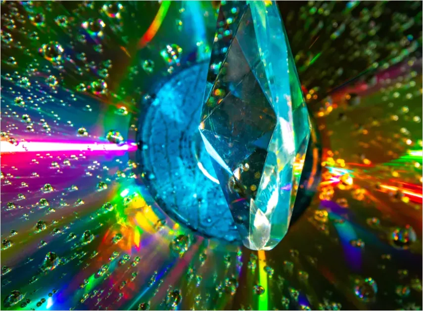 Detail Abstract Prism Light Refraction Background Number 10