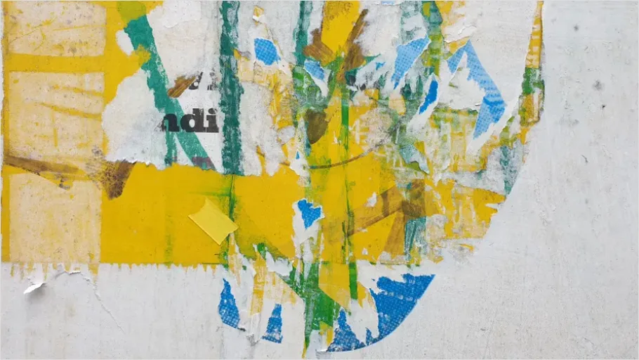 Detail Abstract Torn Paper Background Collage Number 12