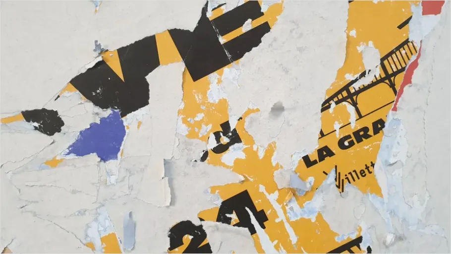 Detail Abstract Torn Paper Background Collage Number 14