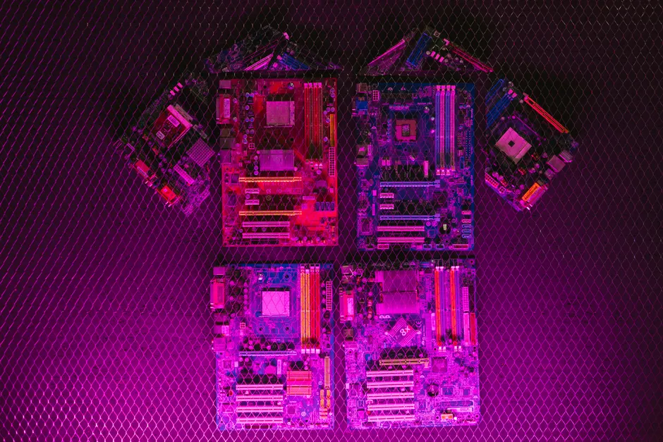 Detail Ai Brain Circuit Board Glowing Neon Number 2