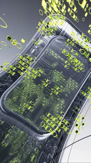Detail Ai Brain Circuit Board Glowing Neon Number 8