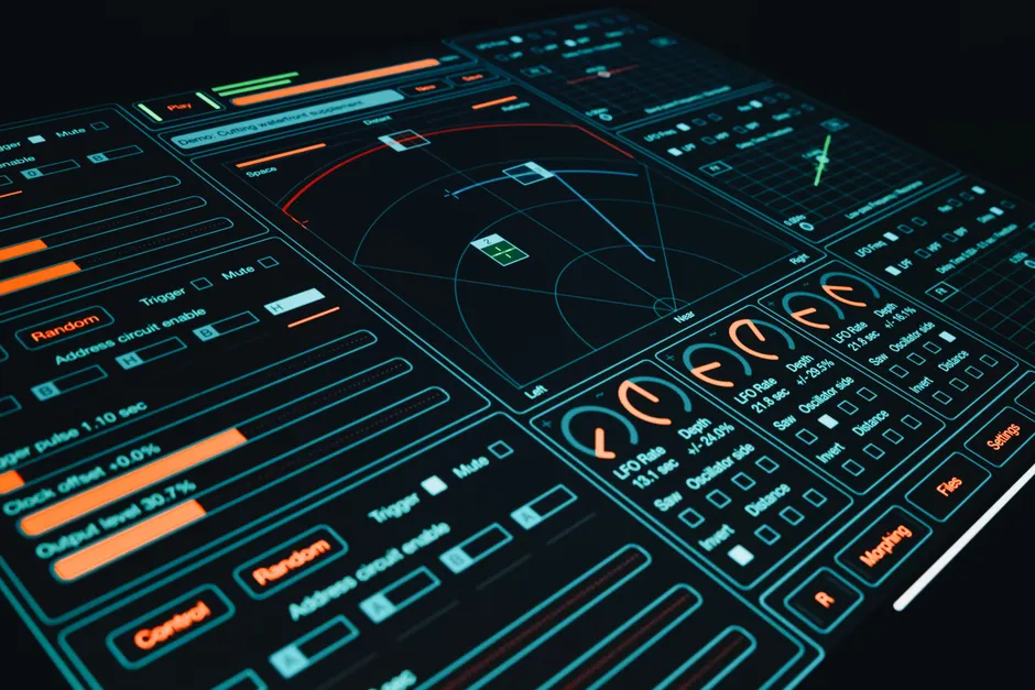Detail Ai Brain Circuit Board Glowing Neon Number 10