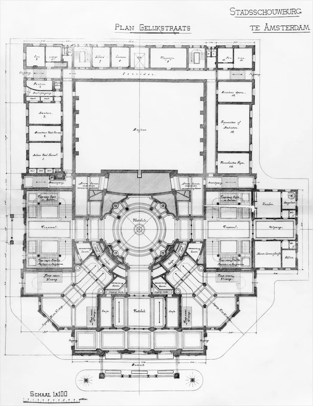 Detail Architectural Floor Plan Blueprint Photo Number 3