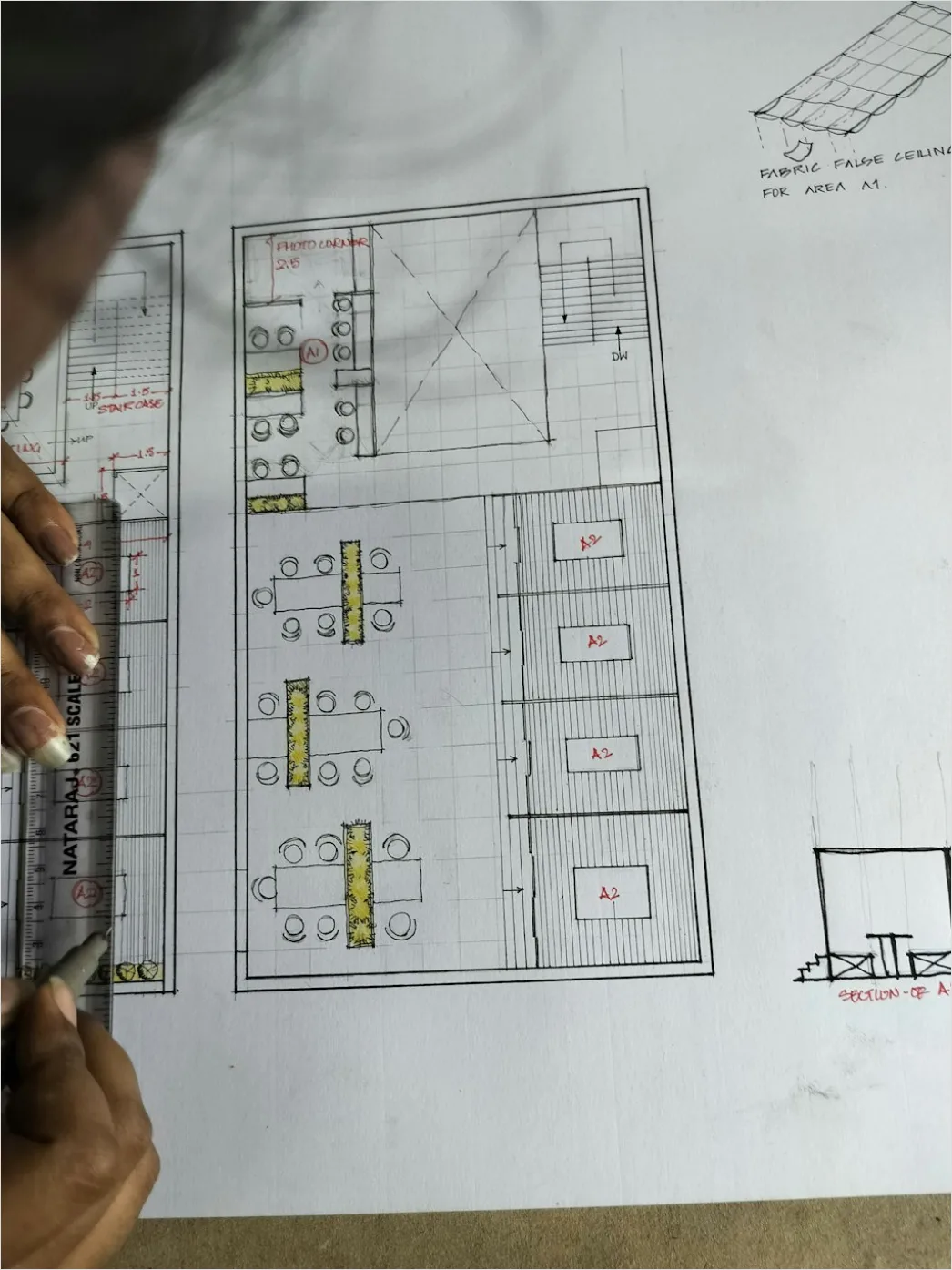 Detail Architectural Floor Plan Blueprint Photo Number 8
