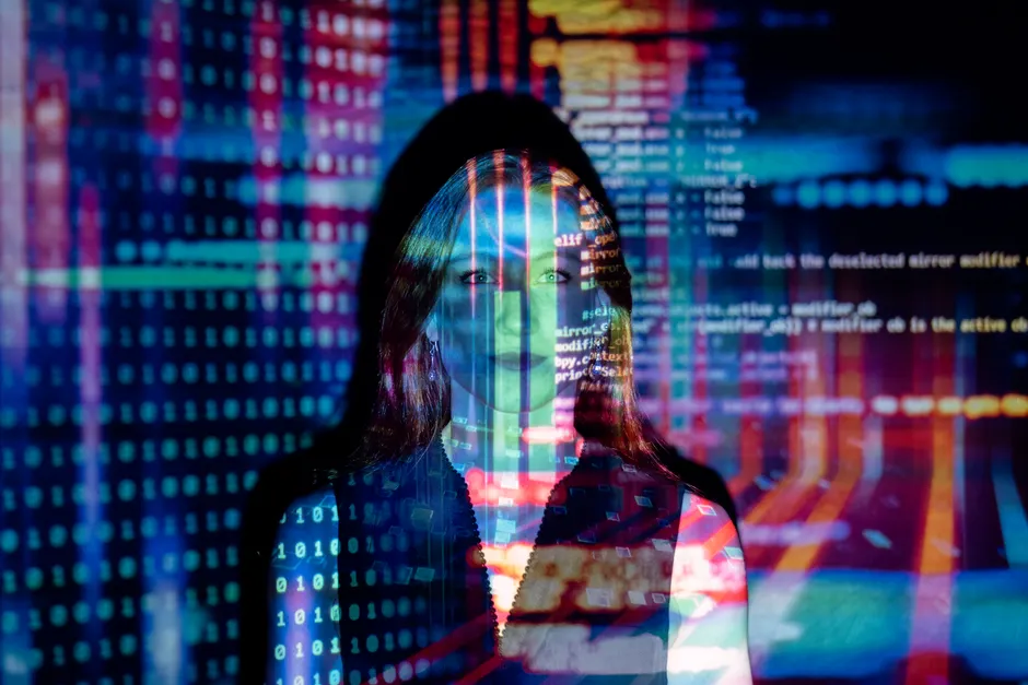 Detail Artificial Intelligence Concept Hologram Interface Number 2