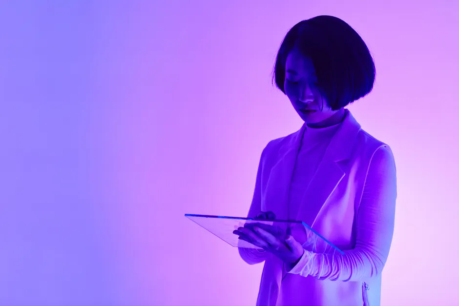 Detail Artificial Intelligence Concept Hologram Interface Number 13
