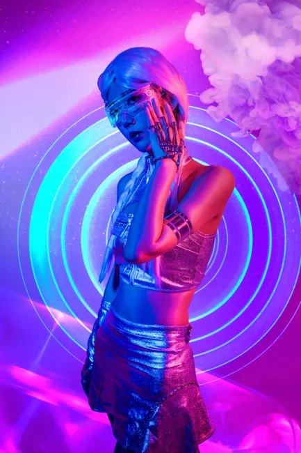 Detail Artificial Intelligence Concept Hologram Interface Number 14
