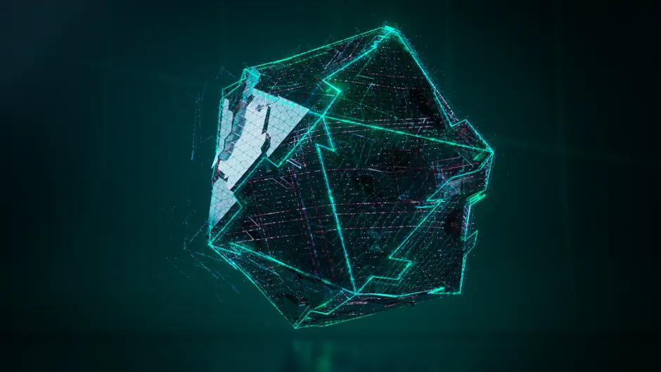 Detail Artificial Intelligence Concept Hologram Interface Number 6