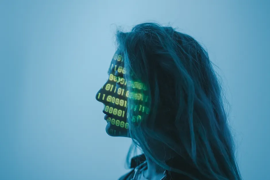 Detail Artificial Intelligence Concept Hologram Interface Number 8