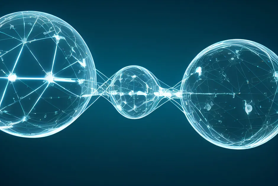 Detail Artificial Intelligence Concept Hologram Interface Number 9