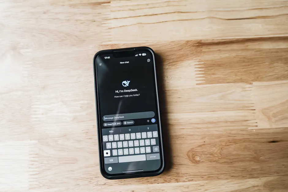 Detail Chatbot Interface On Smartphone Screen Close Up Number 13