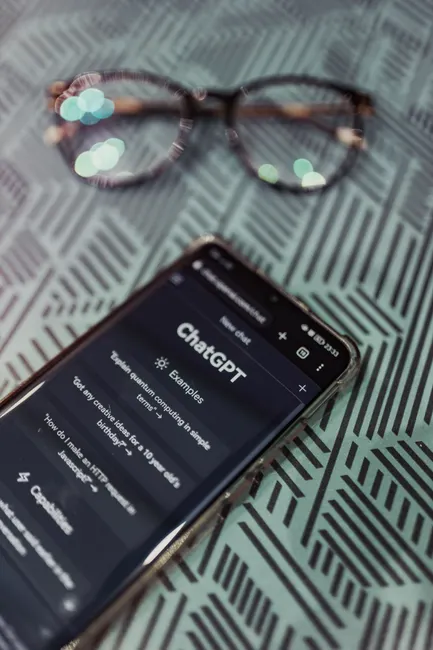 Detail Chatbot Interface On Smartphone Screen Close Up Number 5