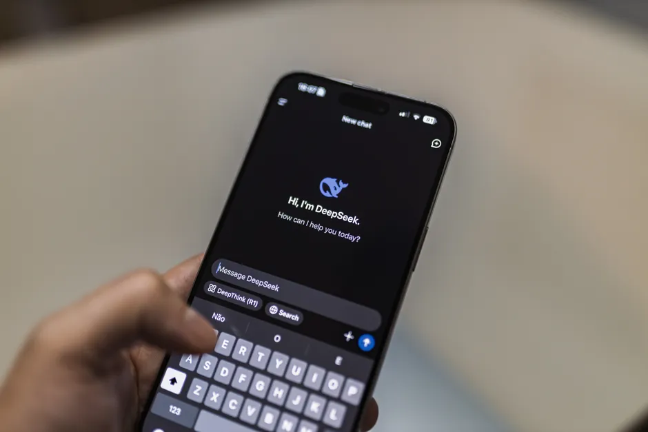 Detail Chatbot Interface On Smartphone Screen Close Up Number 8
