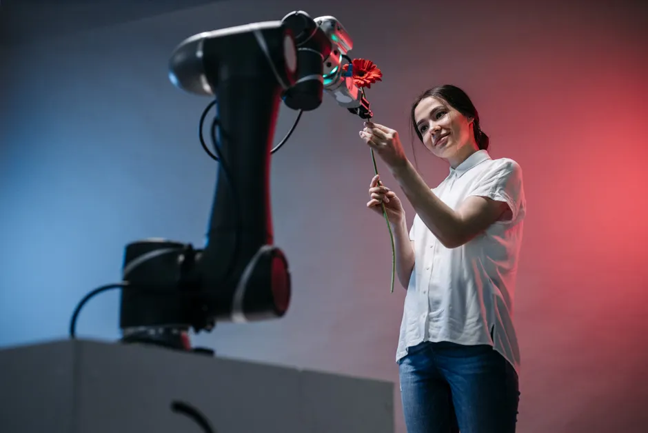 Collaborative Robot Cobot Working With Human 5b5d