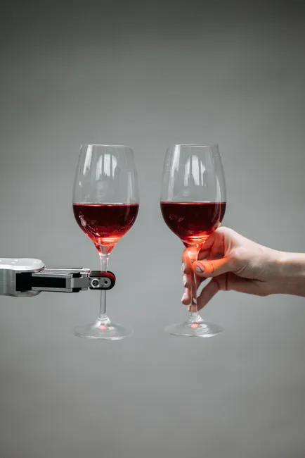 Detail Collaborative Robot Cobot Working With Human Number 16
