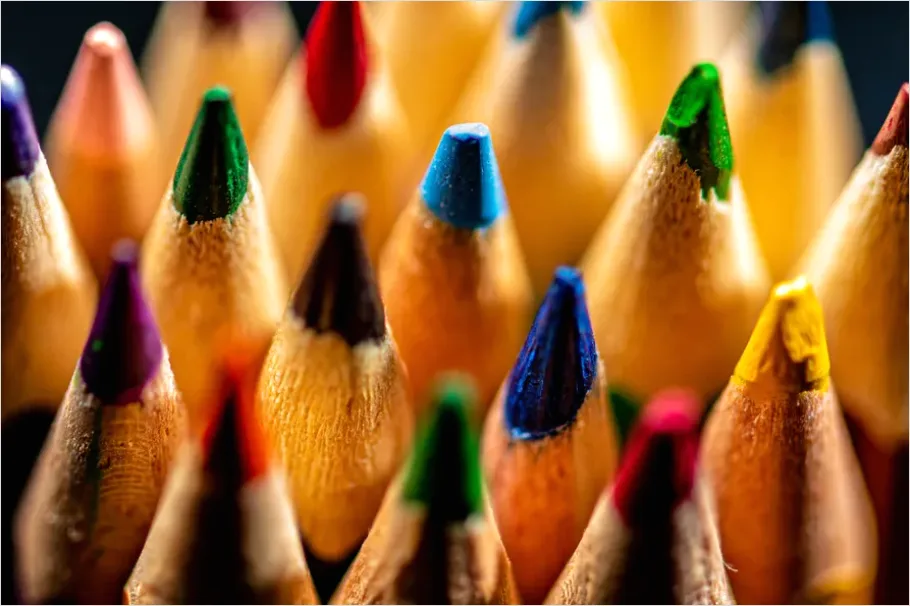 Detail Colored Pencils Close Up Photo Number 12