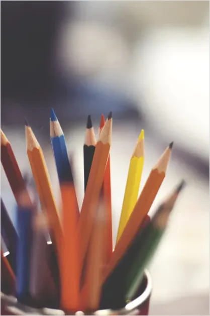 Detail Colored Pencils Close Up Photo Number 15