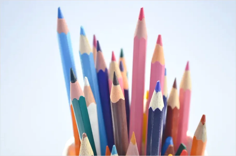 Detail Colored Pencils Close Up Photo Number 5