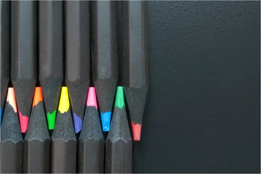 Detail Colored Pencils Close Up Photo Number 7