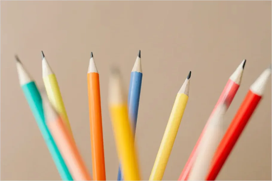 Detail Colored Pencils Close Up Photo Number 9