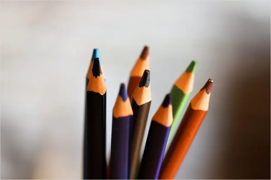 Detail Colored Pencils Close Up Photo Number 10