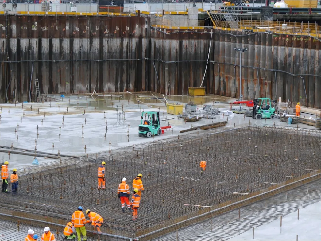 Detail Concrete Pour Construction Site Photo Number 3