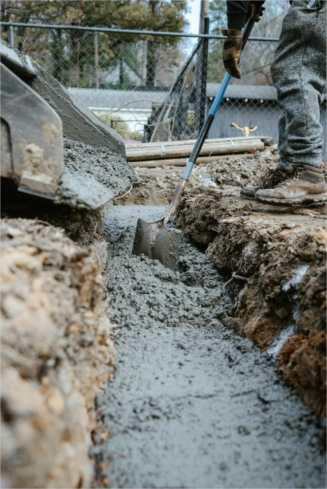 Detail Concrete Pour Construction Site Photo Number 4
