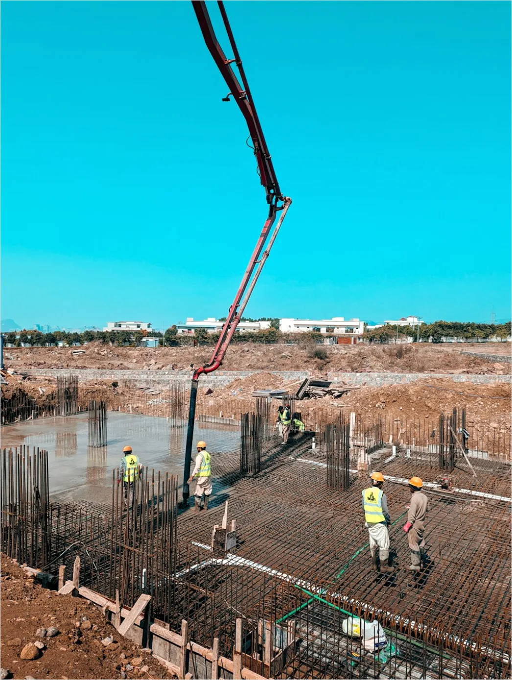 Detail Concrete Pour Construction Site Photo Number 8