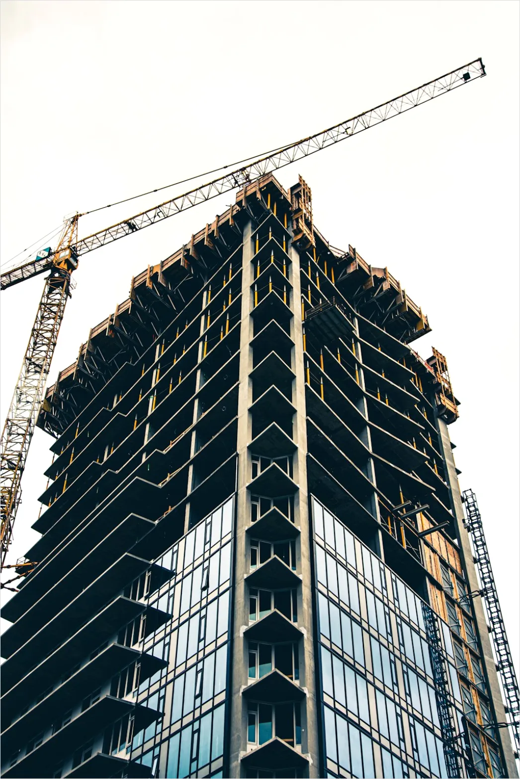 Detail Construction Crane Over Building Photo Number 2
