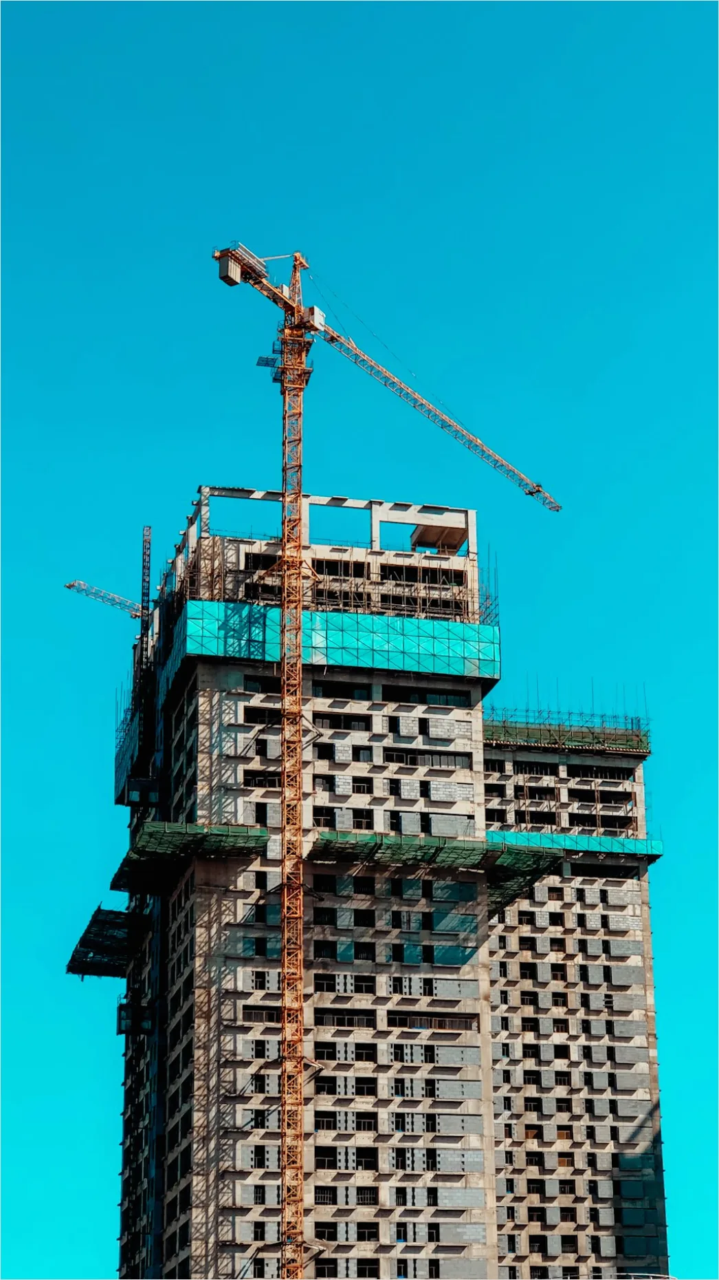 Detail Construction Crane Over Building Photo Number 5