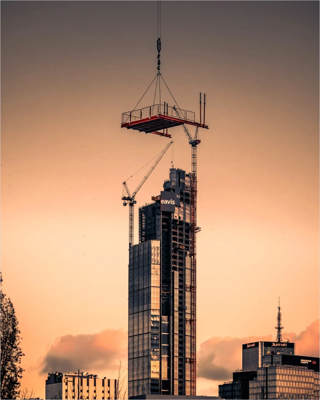 Detail Construction Crane Over Building Photo Number 8
