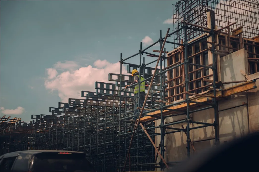 Detail Construction Site Building Framing Photo Number 4