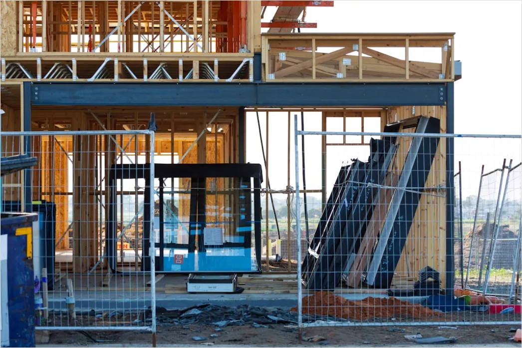 Detail Construction Site Building Framing Photo Number 7