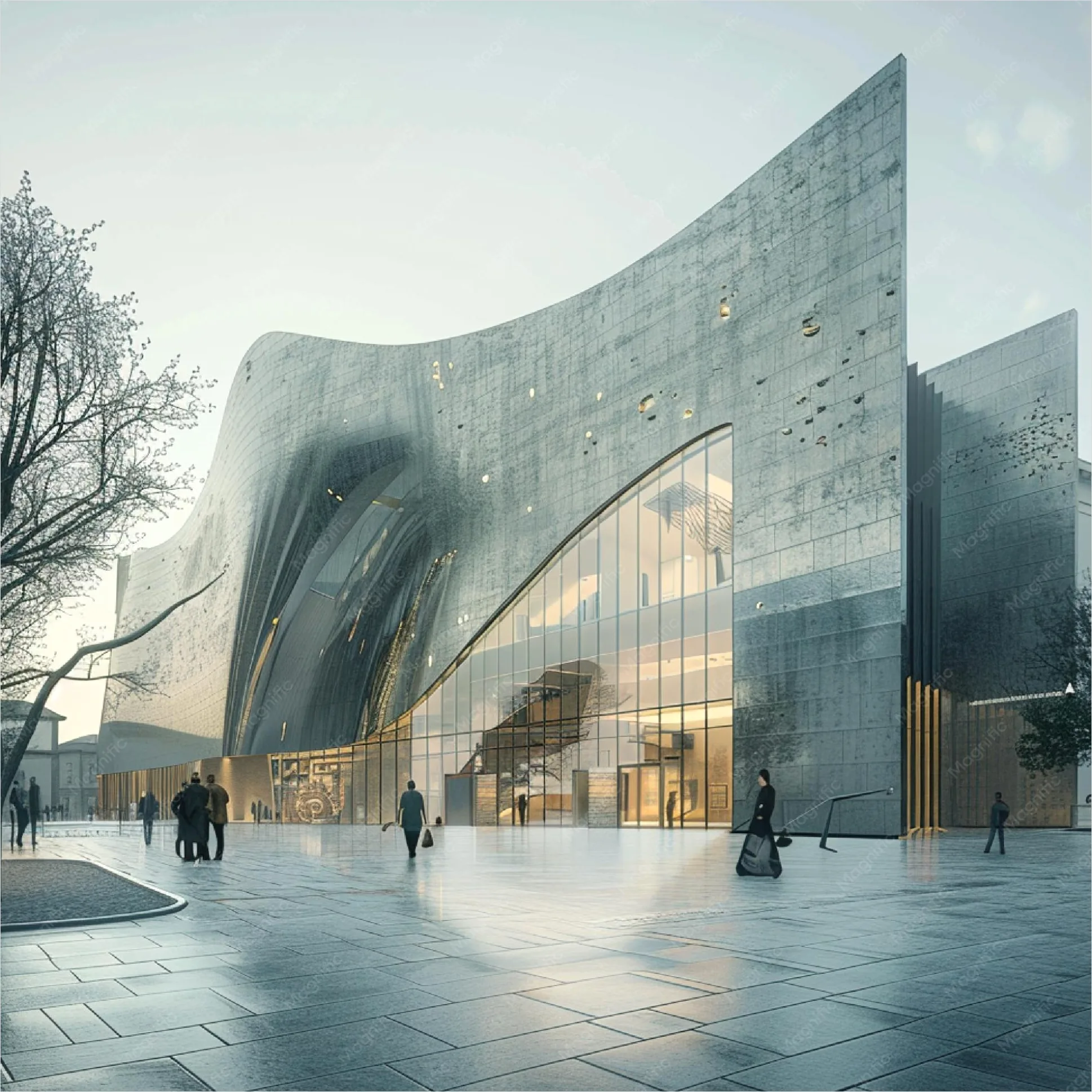 Detail Contemporary Museum Building Exterior Photo Number 18