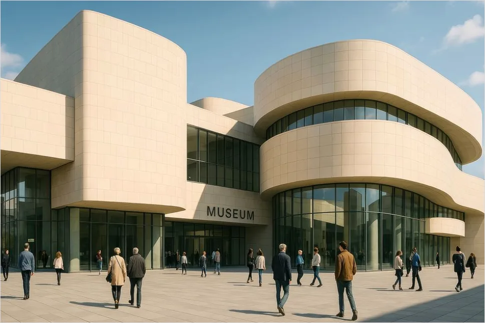 Detail Contemporary Museum Building Exterior Photo Number 4