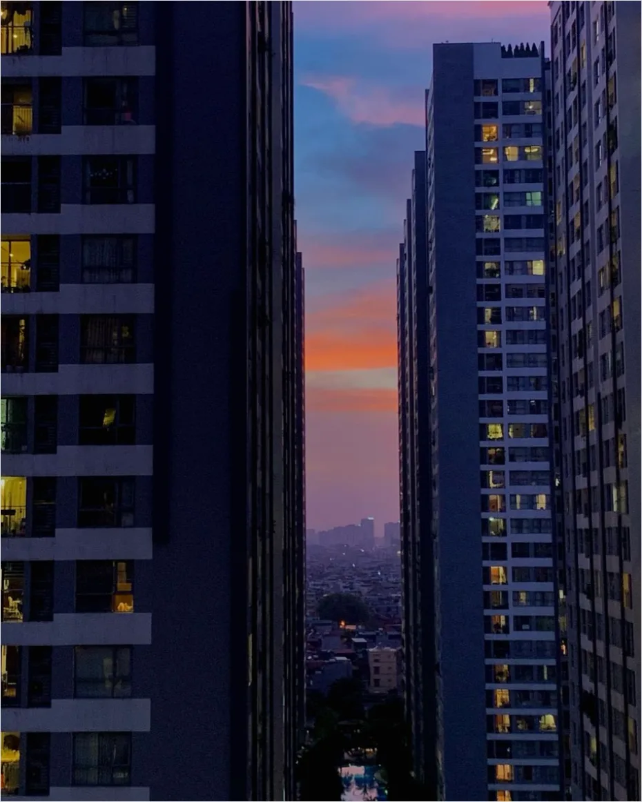 Detail Downtown Skyscraper Skyline At Sunset Photo Number 12