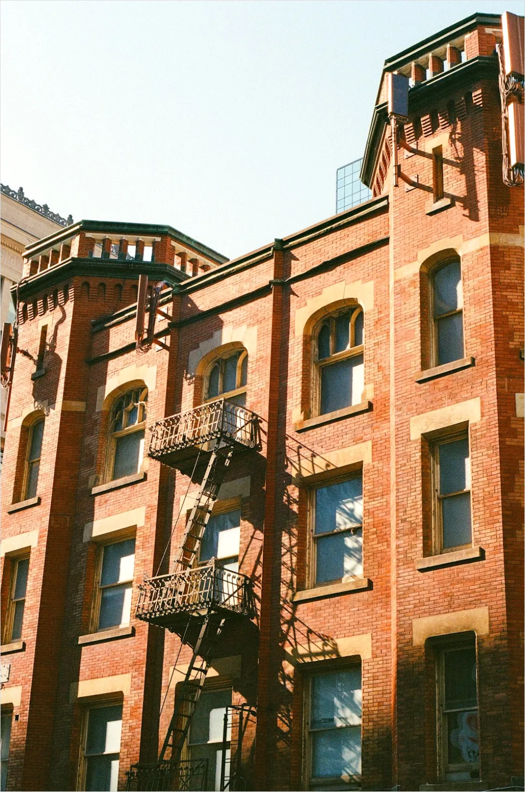 Detail Fire Escape On Brick Building Photo Number 2