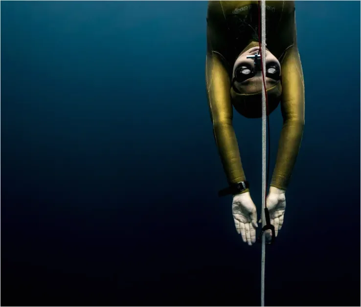 Detail Freediver Underwater Portrait Photo Number 2