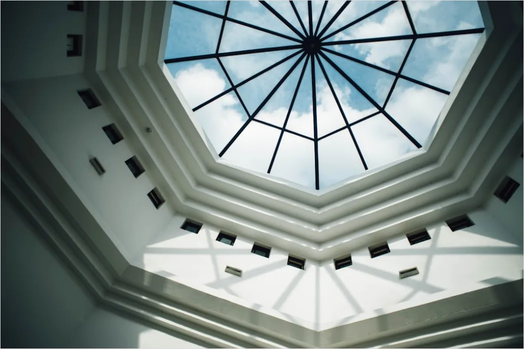 Detail Glass Roof Atrium Architecture Photo Number 5