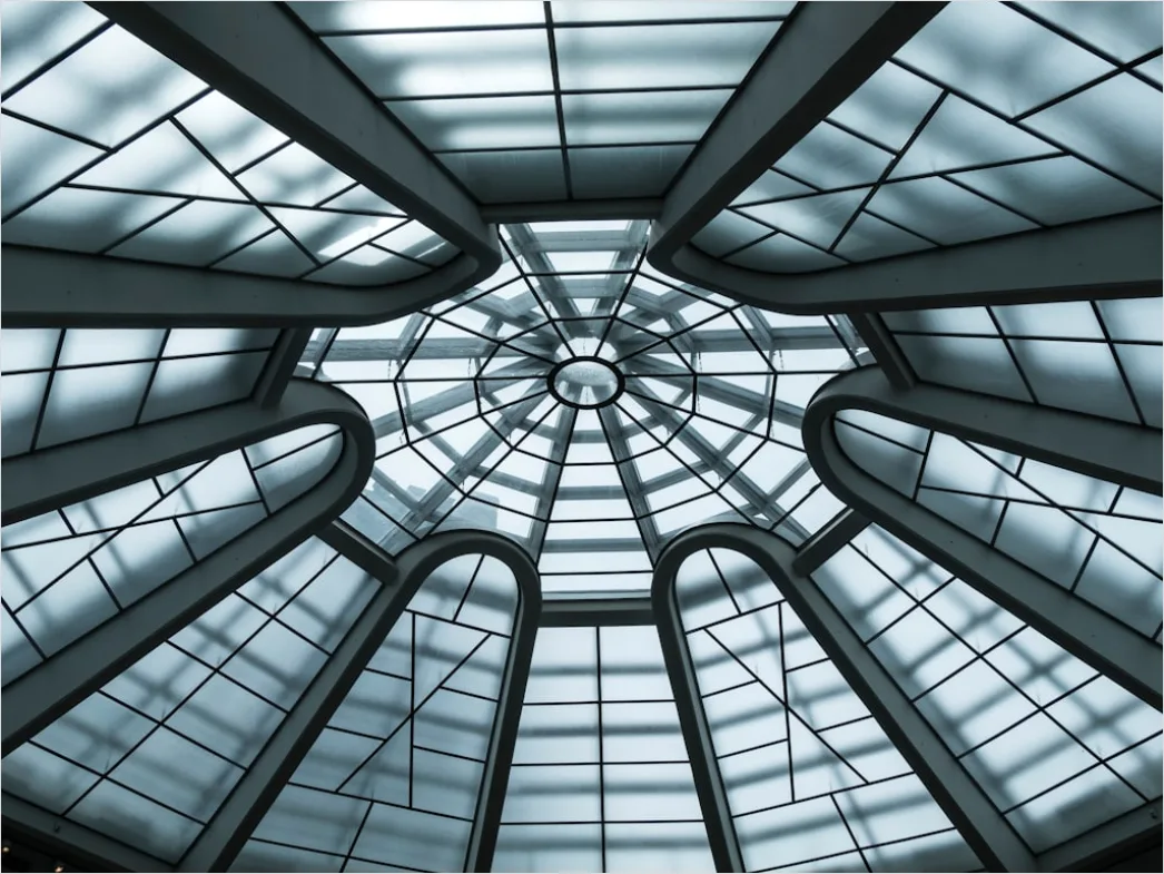 Detail Glass Roof Atrium Architecture Photo Number 6