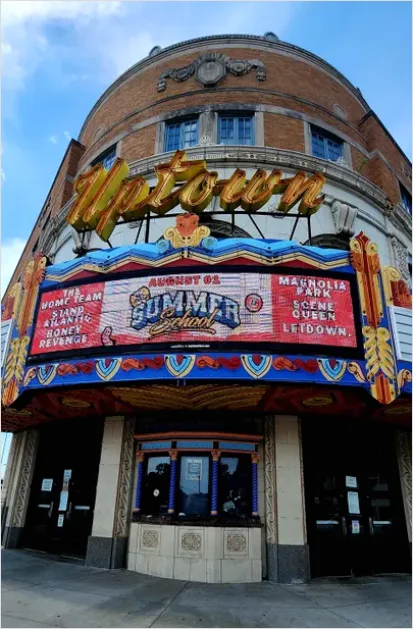 Detail Historic Theater Marquee Facade Photo Number 2