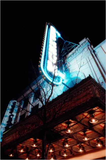 Detail Historic Theater Marquee Facade Photo Number 3