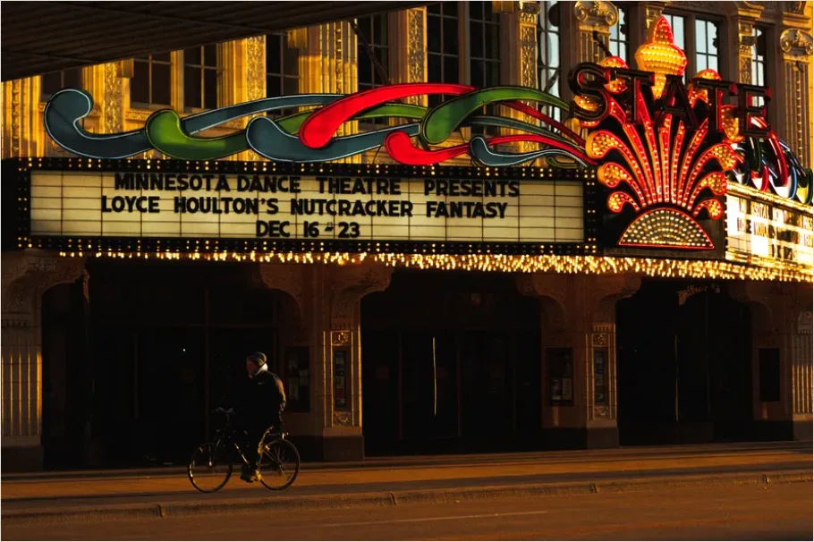 Detail Historic Theater Marquee Facade Photo Number 7