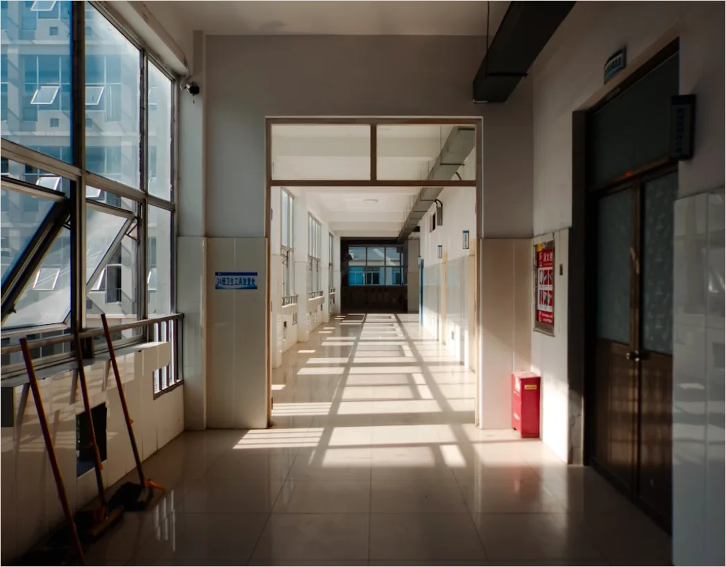 Detail Hospital Corridor Clean Sterile Lighting Number 3