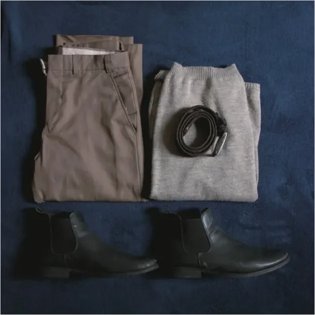 Detail Minimal Capsule Wardrobe Flat Lay Number 3