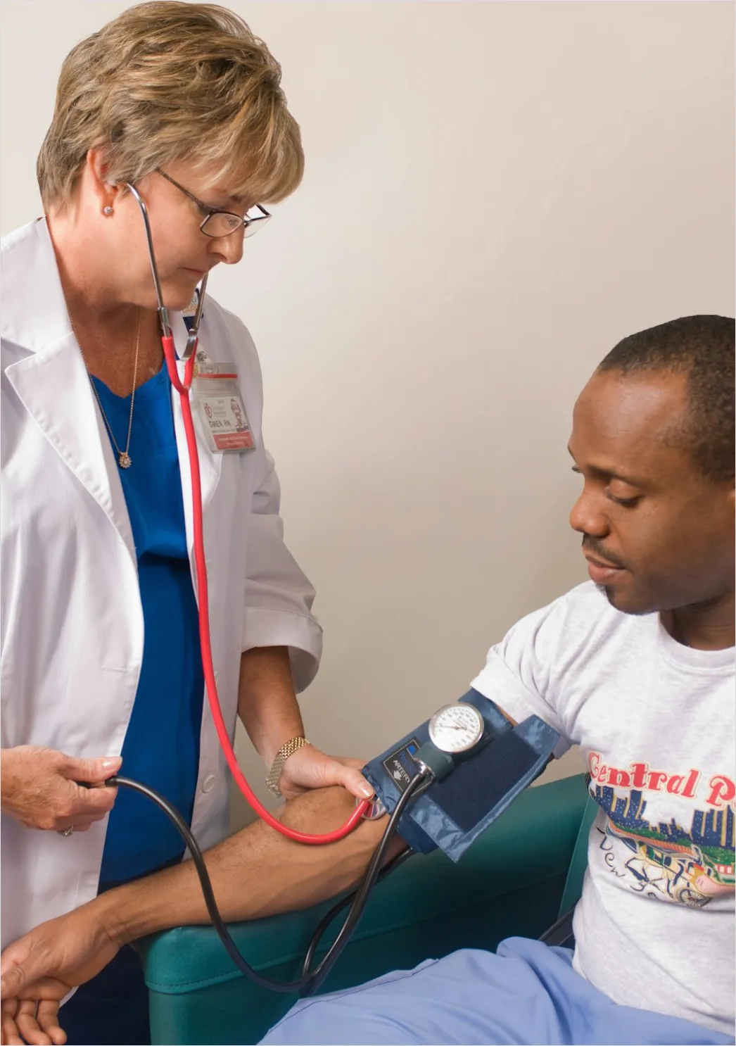 Detail Nurse Checking Vital Signs Patient Number 12