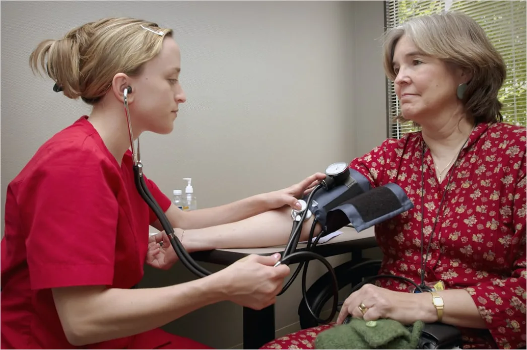Detail Nurse Checking Vital Signs Patient Number 7