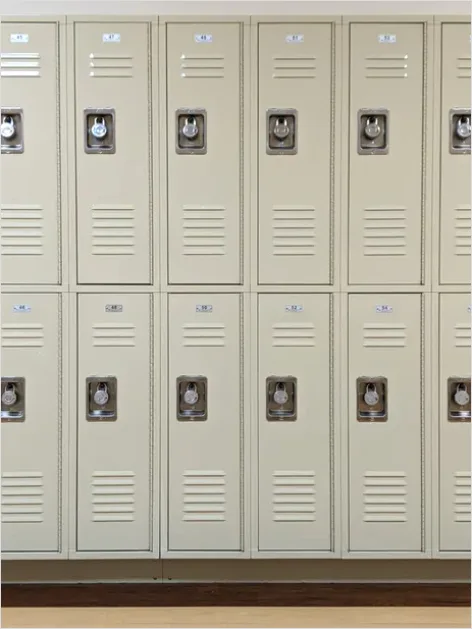 Detail School Hallway Lockers Photo Number 2